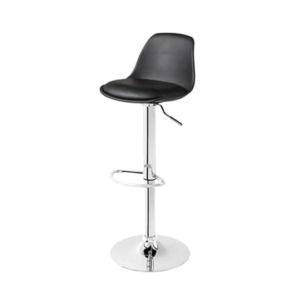 Banqueta Eames Polipropileno Preta