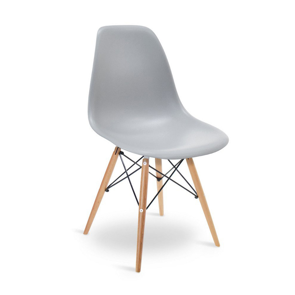 Cadeira Design Charles Eames Eiffel Cinza